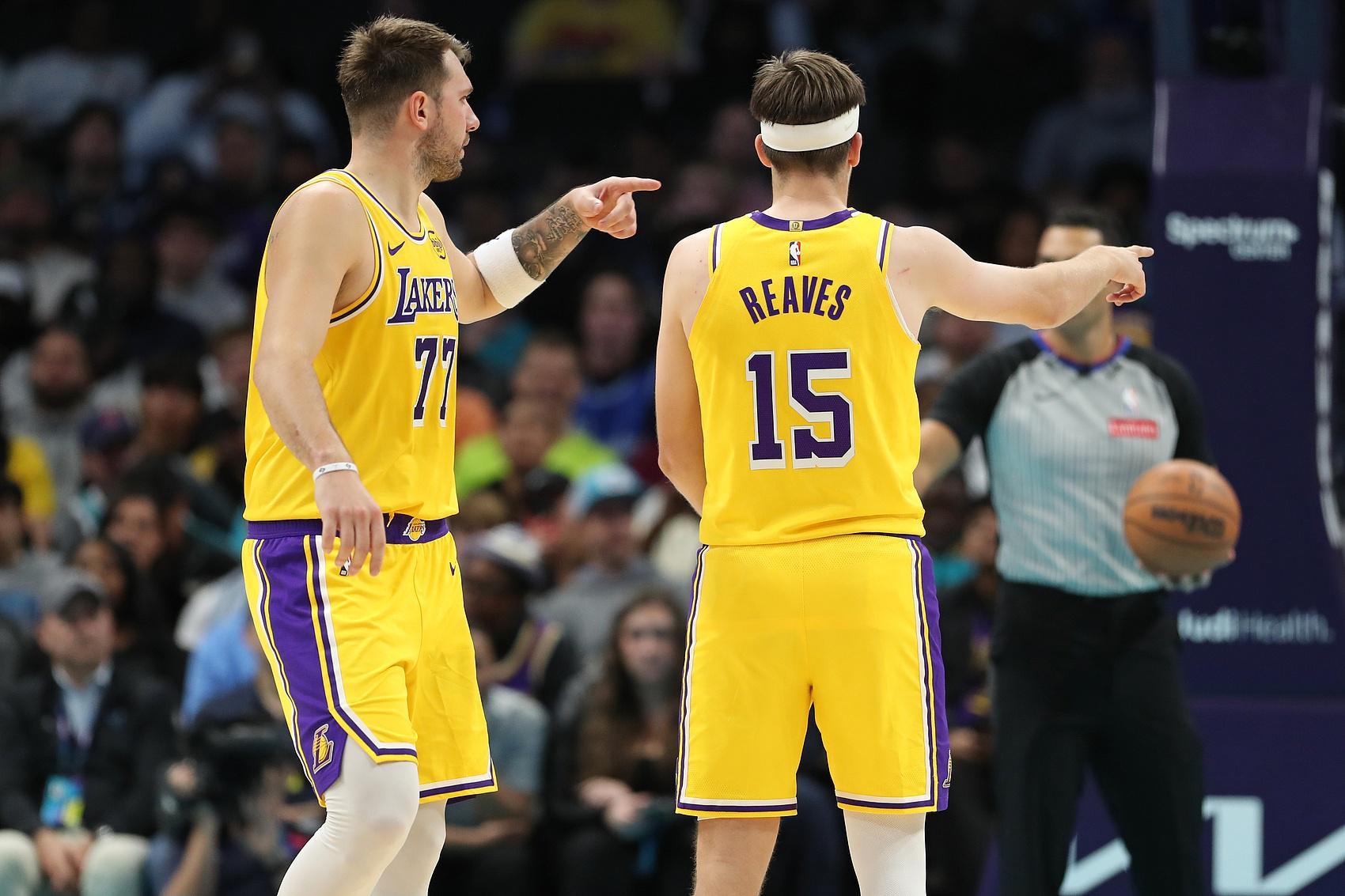 本赛季湖人东契奇+里夫斯领衔无詹湖人 净效率+7.7进攻效率119.6